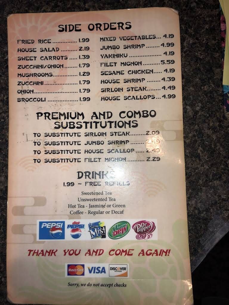 Moto Japanese Restaurant Menu 6