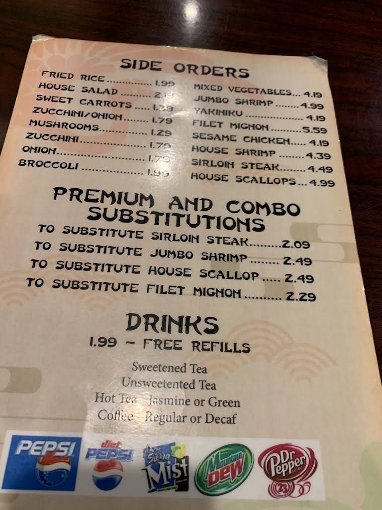 Moto Japanese Restaurant Menu 7